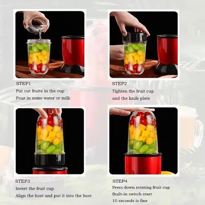 Blender Kitchen Chopper Portable Stationary Blender For Smoothies Mixer Machine Electric Juicer Food Processor Multifunctional