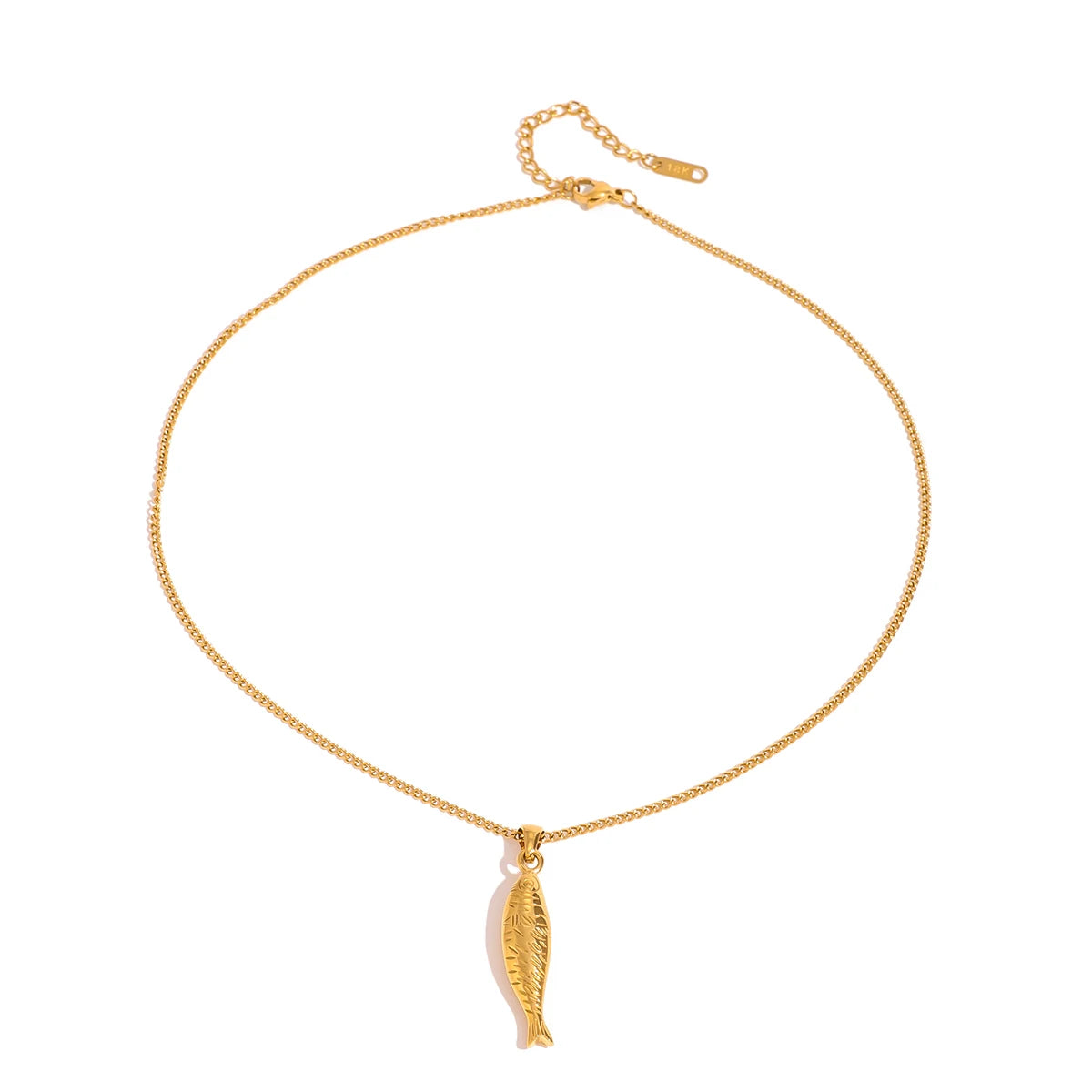 Uworld Minimalism Articulated Fish Necklace Pisces Necklace Sea Lover Necklace for Women Everyday Necklace Gift