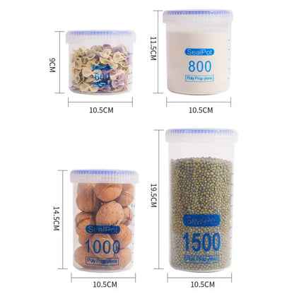 600/800/1000/1500ML with Lid Storage Box Moisture-proof Large Capacity Storage Bottle Storage Containers Miscellaneous Grain
