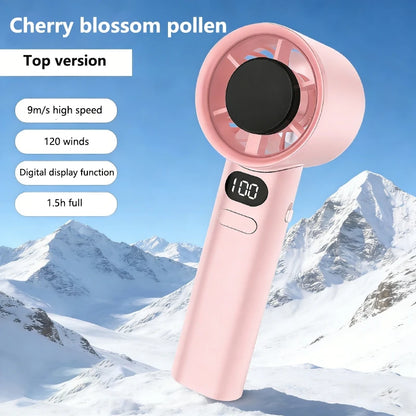 Lenovo 6000mah Handheld Cool Fan LED Digital Display Electric Hand Fans Ice Compress High-Speed Cool USB Rechargeable2026