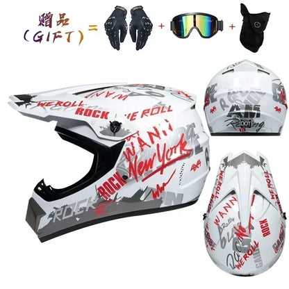 Motorcycle Helmet Full Face Racing Off Road Cross Motorcross Capacete Motocross Cascos Para Motos Mountain Downhill Bicycle DOT
