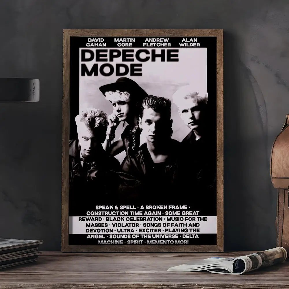 D-Depeche-M-Mode Band Painting Calligraphy Wall Art HD Canvas Oil Painting Posters Prints Home Bedroom Living Room Decor Gift