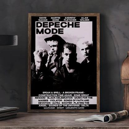 D-Depeche-M-Mode Band Painting Calligraphy Wall Art HD Canvas Oil Painting Posters Prints Home Bedroom Living Room Decor Gift