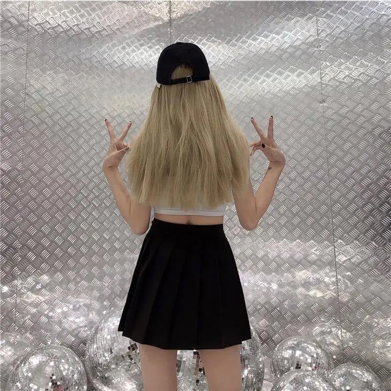 Gothic Split Pleated Skirt Women Irregular Mini Short Skirts Fashion Trend Punk Streetwear Plus Size Sexy Bottoms Y2k Clothes