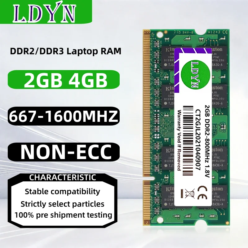 ddr2 4GB 2GB RAM SODIMM Laptop Memory PC2-5300 6400S 800 667Mhz 200pin Notebook ddr2 RAM  memoria ram ddr2  memoria ram ddr3 2GB