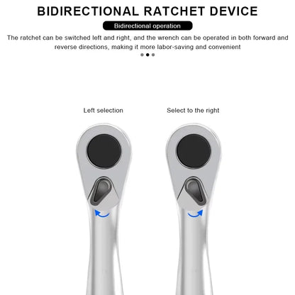 Ratchet Wrench - 1/4 Drive Ratchet Handle with 72 Teeth Quick Release, Screwdriver Bits Hand Tool for Auto Motorcycle Repair