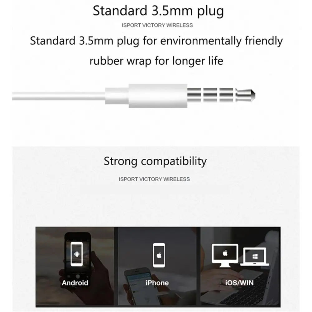 3.5mm In-Ear Earphones For Smartphone PC Computer Tablet Running Fitness Music Gear Audio Gear Gaming Sports Running Headset Kit