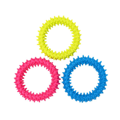 Durable Non Toxic Rubber Small Dog Toys Cute Appearance Biteproof Puppy Teething Chew Toys Interactive Training Play Pet Supplie