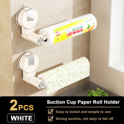 Suction Cup Tissue Hanger Kitchen Paper Towel Holder Toilet Roll Paper Dispenser Cabinet Storage Napkin Rack Bathroom Accessory