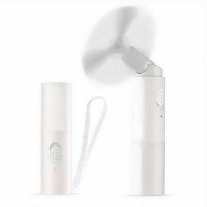 Portable mini fan, USB charging small fan, foldable outdoor portable fan, suitable for office, travel, camping, and outdoor use