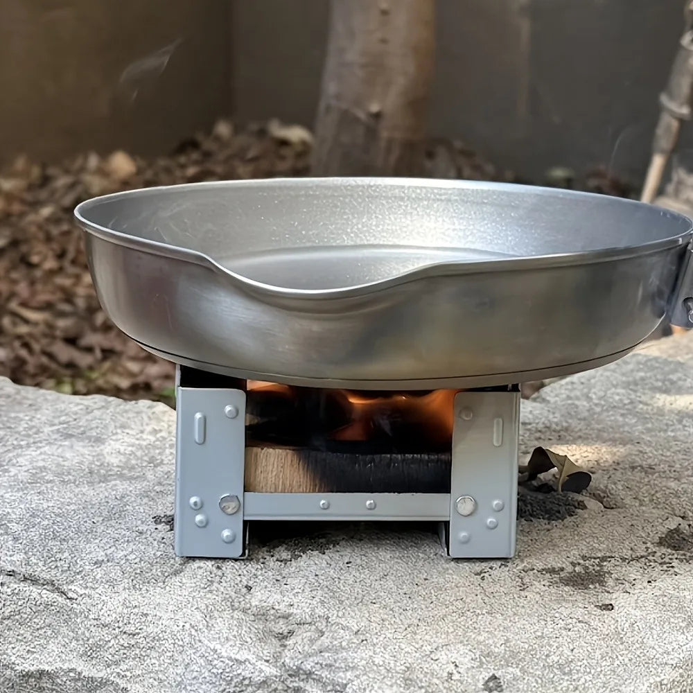Ultra-Lightweight Portable Wood Pocket Stove - a Foldable Camping Burner Suitable for Outdoor Survival And Campfire Use