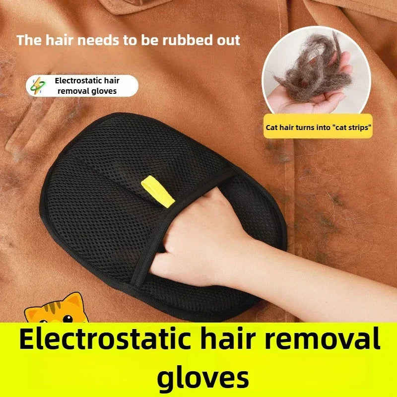 Pet Hair Removal Gloves Static Free Bidirectional Brushing Grooming Tool for Dog Cat Sofa Carpet Clothes Cleaning grooming glove