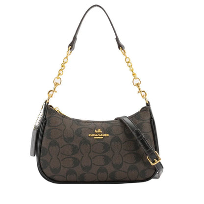 Women's Chain Bags PVC Geometric Print Handbag Shoulder Crossbody Bag Women's Underarm Bag Suitable For Daily Outfit Matching
