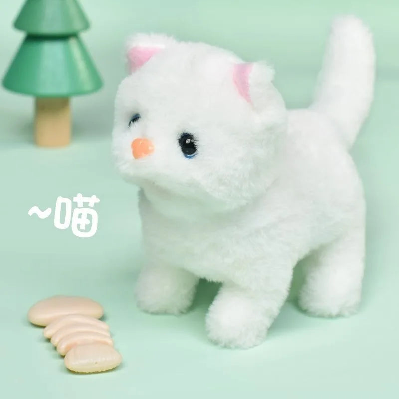 New Children's Simulation of Electric Plush Animal Toys, Play House Gifts for Boys and Girls with Sound Pet Toy Sets with Cages！