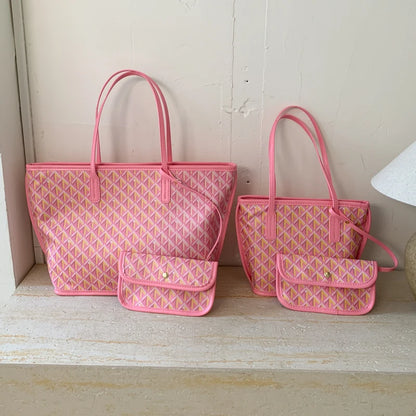 Women's Tote Bag New Simple Double Sided Available Mother and Child Large Capacity Casual Handbag Shopping Bag Tote Bag