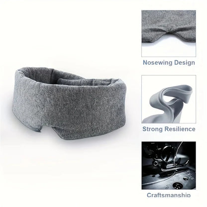 1pcs Sleeping Mask Breathable and Pressure-reducing Soft Portable Travel Mask Lunch Break Eye Cover