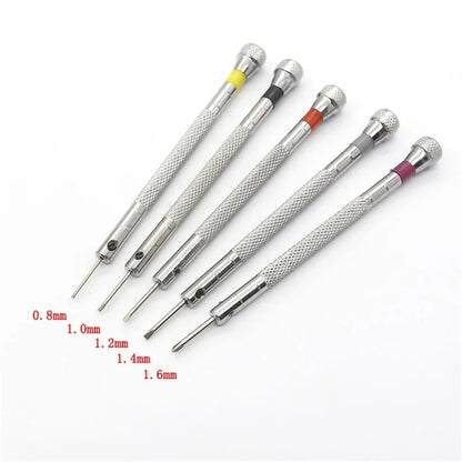 Small 0.8-1.6mm Steel Screwdriver For Watch Glasses Repairing Portable Hand Tools Band Removal With Mini Link Pins Watchmaker