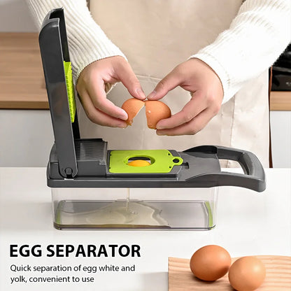 Multifunctional vegetable chopper 14 in one chopper handle food grate chopper kitchen vegetable slicer dicing machine cutting