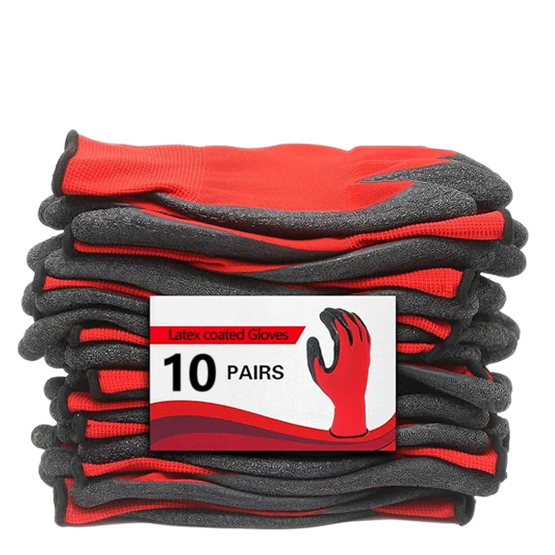 Crinkled Anti-Slip Gloves, Anti-Skid Labor Protection Gloves, Work Gloves. High Grip, Wear-Resistant & Anti-Slip