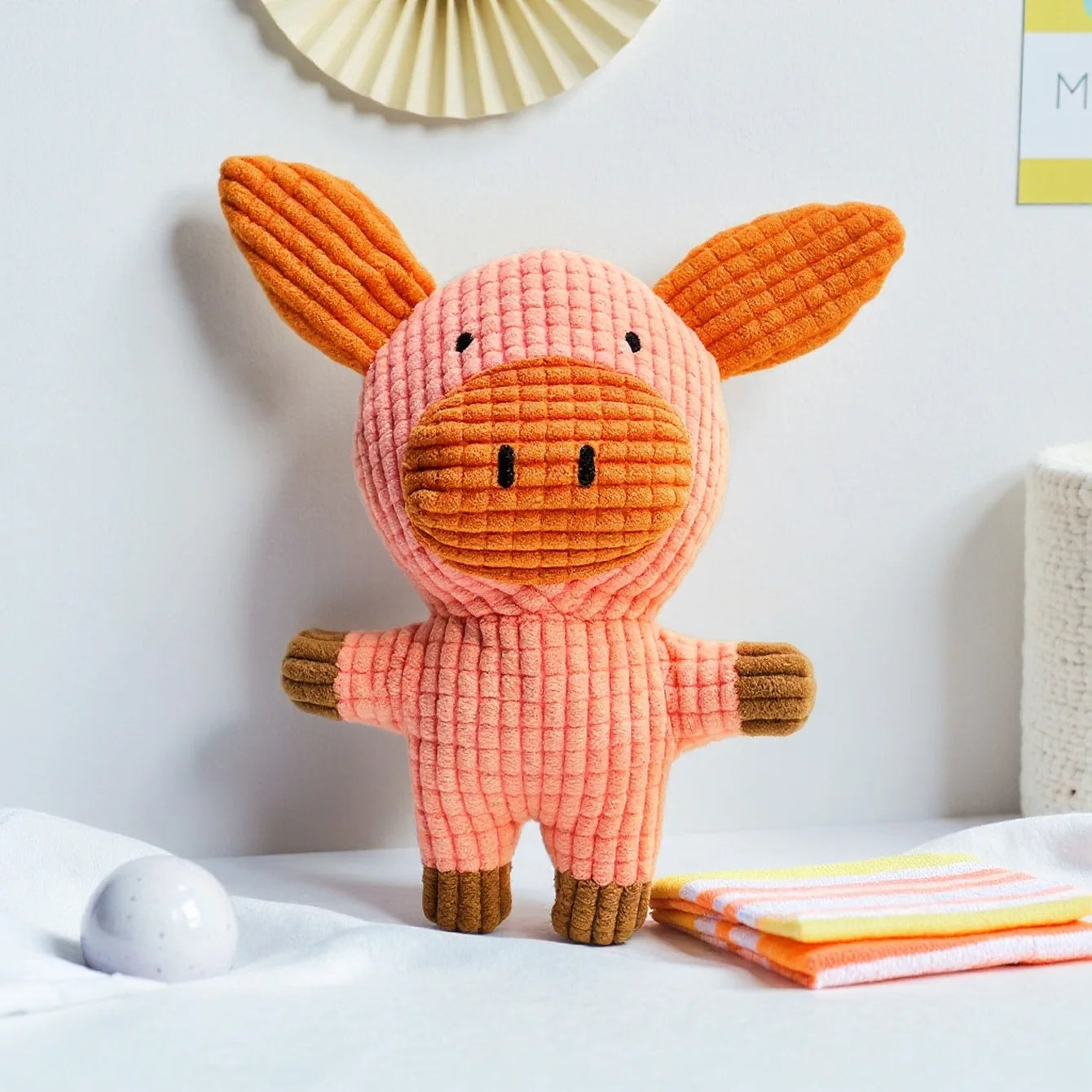 Pet Supplies: Durable Chew-Resistant Corn Plush Toys for Cats and Dogs, with Sound and Various Cartoon Designs
