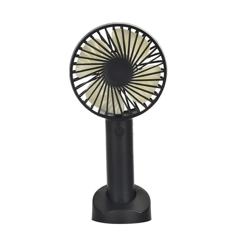 Portable Fan Mini Handheld Fan Portable USB Rechargeable Handheld Fan Summer Cute Cartoon Outdoor Adventures Cooling Comfort