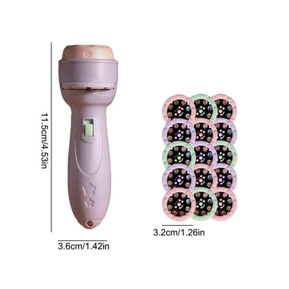 120 Patterns Flashlight Projector Toy for Kids Projector Torch Educational Cartoon Projector Lamp Bedtime Sleeping Story Book
