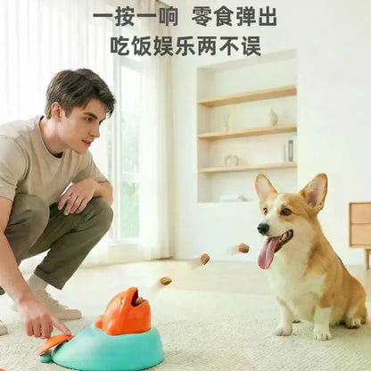 Pet Training Feeding Toys Interactive Dog Food Launcher Training Puzzle Toy For Dogs Cats Fun Feeding Machine Pet Training Toy