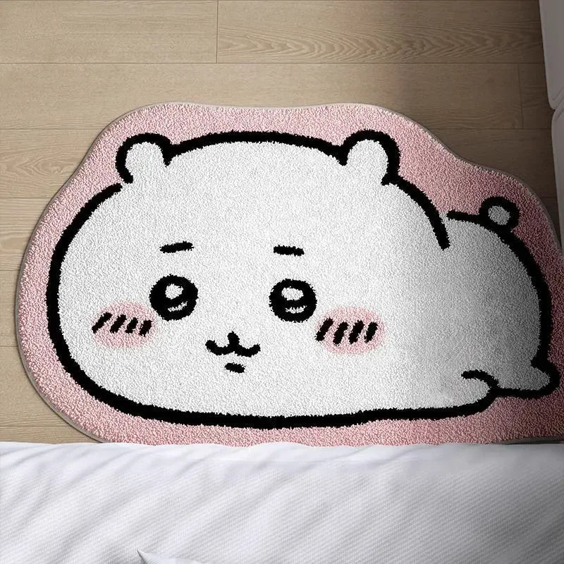 Cute Floor Mat Anti-slip Soft Rug For Bedroom Living Room Bedside Decorative Carpet Ideal For Rental House Cozy