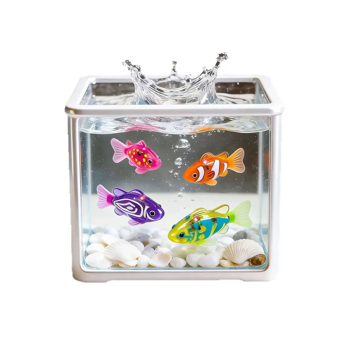Pet Cat Toy LED Interactive Swimming Robot Fish Toy, Glowing Electric Fish Toy for Cats, Stimulates the Hunting Instinct of Pets