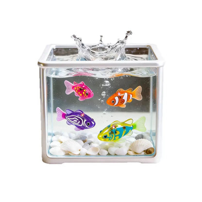 Pet Cat Toy LED Interactive Swimming Robot Fish Toy, Glowing Electric Fish Toy for Cats, Stimulates the Hunting Instinct of Pets