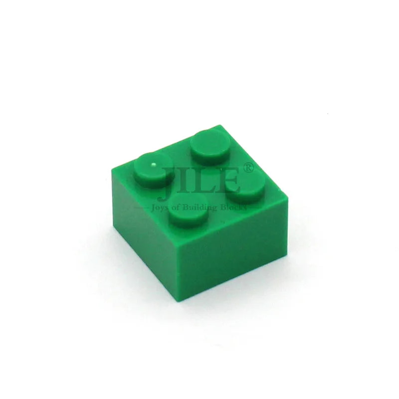 50pcs MOC Building Blocks Brick 2x2 3003 DIY Enlighten Creative Basics Classic Sets Compatible with Assembles Particles Toys
