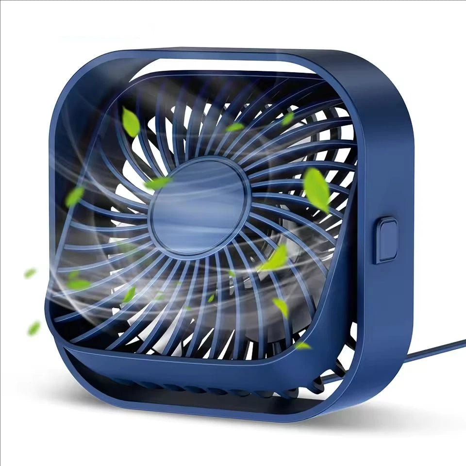 Portable Mini Fan USB Desk Fan Table Strong Airflow &Quiet Operation 3 Speed Wind 360°Rotatable Standing Fans for Room Home