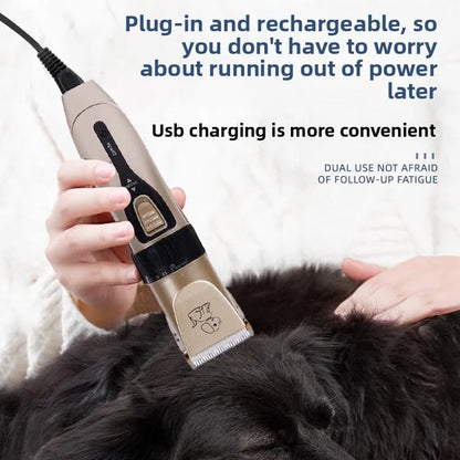 Pet Hair Clipper, Dog Grooming Shaver, Electric Pet Trimmer, Professional Pet Grooming Kit for Dogs & Cats
