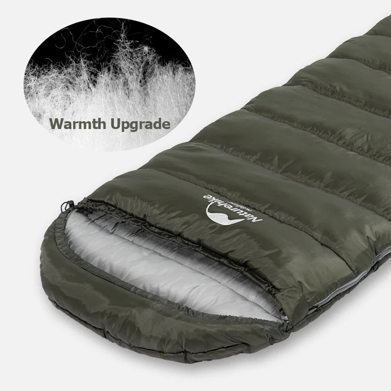 Naturehike Warm Sleeping Bag Ultralight Waterproof Splicable Double Sleeping Quilt Outdoor Winter Envelope Sleeping Bags