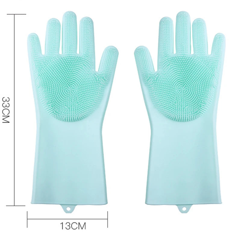Pet Bath Glove Soft TPR Massage Grooming Mitt Dog Cat Shower Brush Hair Remover Cleaning Glove