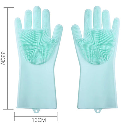 Pet Bath Glove Soft TPR Massage Grooming Mitt Dog Cat Shower Brush Hair Remover Cleaning Glove