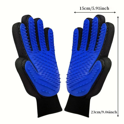 2Pcs Pet Grooming Gloves,Deshedding and Massaging Grooming Gloves,Removing Fur,Deshedding Glove Brush,Suitable for Dogs and Cats