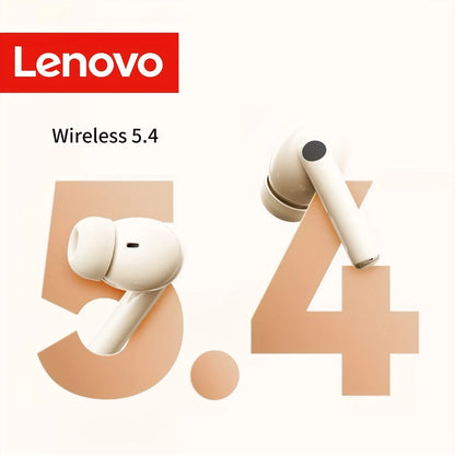 Lenovo Wireless Earbuds Low Latency Gaming Hd Call with Noise Reduction Mic Ear Design Long Standby Clear Communication Earphone