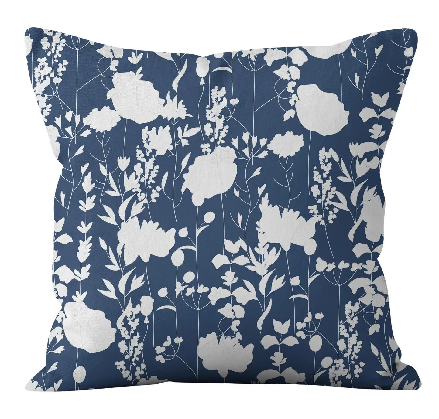 Modern Fashion Nordic Sofa Simple Cushion Cover Living Room Decoration Pillow Cover Navy Blue Geometric Pillow Cover