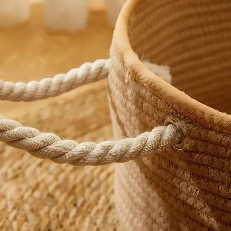 OUZEY Pet Cat Bed Hand Rattan Woven Cat Beds Comfortable Sleeping Wear-Resistant and Sratch-Resistant Cat Nesk Kitten Baskets