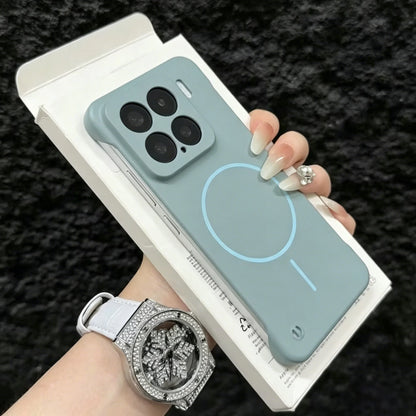 Frameless For Magsafe Magnetic Wireless Charging Case For XiaoMI 17 15 15T 14 14T 13 12 Pro Max Ultra Slim Rugged PC Armor Cover
