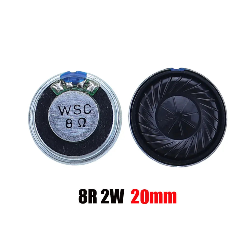 2PCS 8R 32R 0.5W 1W 2W Mini Speaker 8 Ohm 32 Ohm Loud Speaker Diameter 20mm 23mm 26mm 28mm 30mm 32mm 36mm 40mm 45mm Loudspeaker