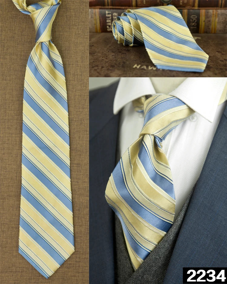 Ties Unusual Pattern Checked Abstract Polka Dots Stripes 100% Silk Jacquard Woven Fashion Brand New Casual Formal Party