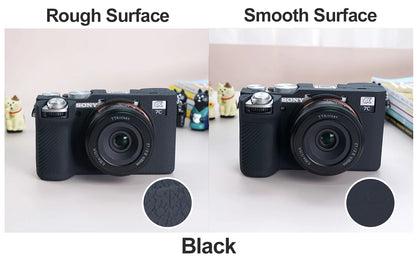 Camera Silicone Case for Sony Alpha 7C Mark II A7CR Camera Cover Full Body Case Protector Sony A7CII A7CR with glass film