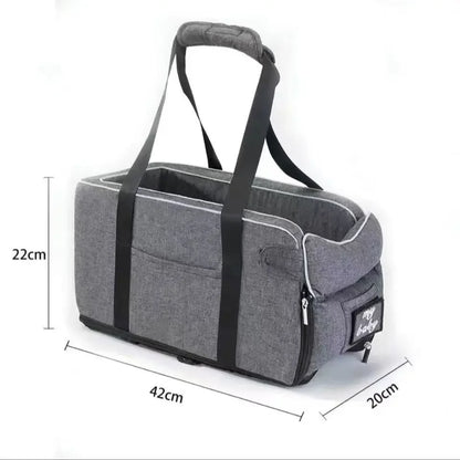 Portable Dogs Cats Car Seat Cat Dog Bed Central Control Handbag Travel Pets Safety Seat Pet Car Booster Seat Kennel Pet Supplies