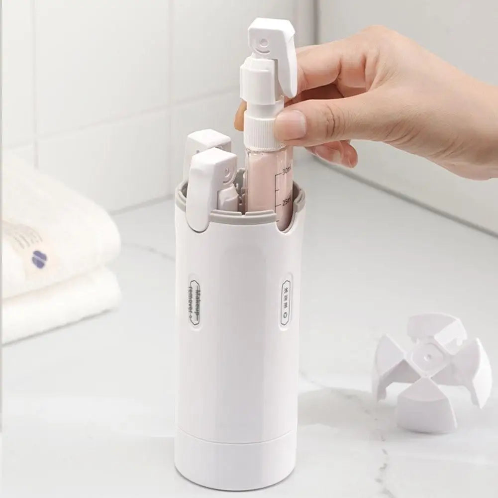Travel Dispenser Storage Bottle (contains 4*30ml inner bottles) For Shampoo Conditioner Lotion Toner Portable Travel Bottles
