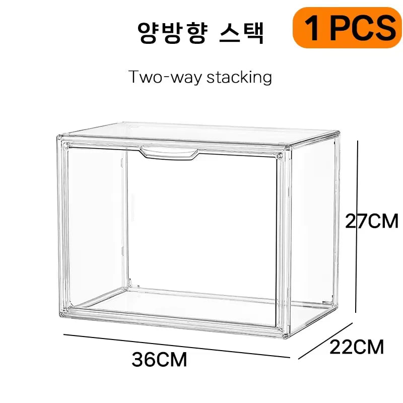 Multifunctional Foldable Storage Box Organizer for Figurines, Jewelry, Makeup, Blind Box, Bag Display – Super Big Acrylic Case
