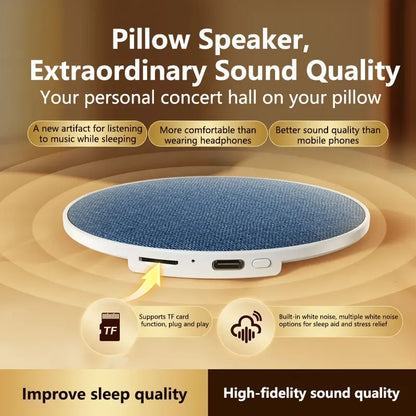 Lenovo Under Pillow Sleep Speaker Bluetooth5.4 Hi-Fi Dynamic Sound Wireless Music Player Home Sleep Sound Equipment For Bedside