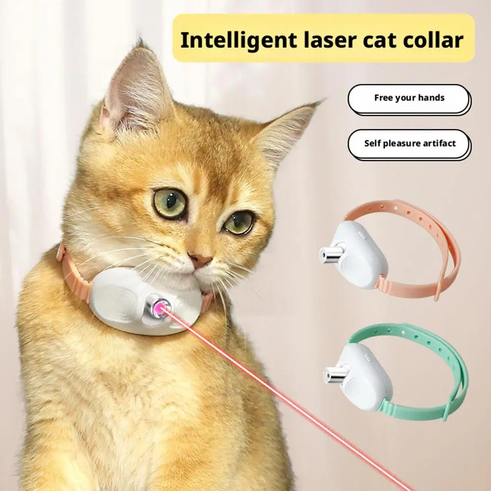 Laser Cat Teaser Collar Smart Cat Teaser Toy Pet Supplies Self-Entertainment Automatic Cat Teaser Toy Cat Teasing Artifact