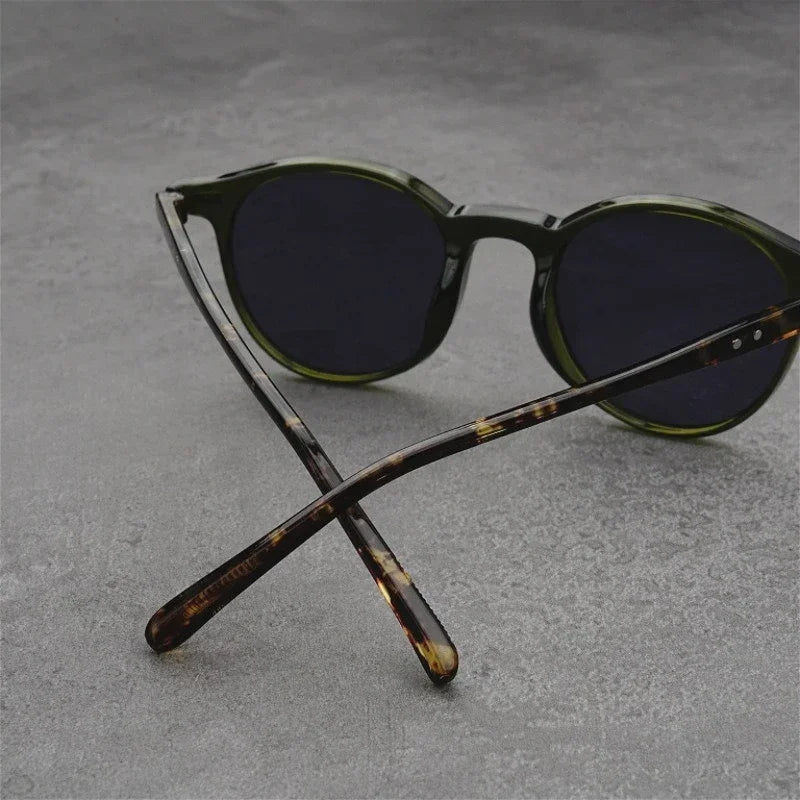 Small-Frame Round Myopia Sunglasses Retro Brand Designer Sun Glasses UV400 Shades Eyewear Men Goggles Diopter 0 To -4.0